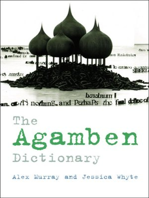 cover image of The Agamben Dictionary